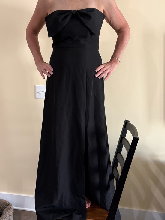 Revelry Dresses & Skirts - Revelry Black Monroe Crepe Bow Dress Gown size 12